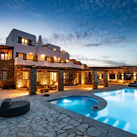 Villa Melangio 6 Br Private Pool&sea View - Aleomandra Mykonos