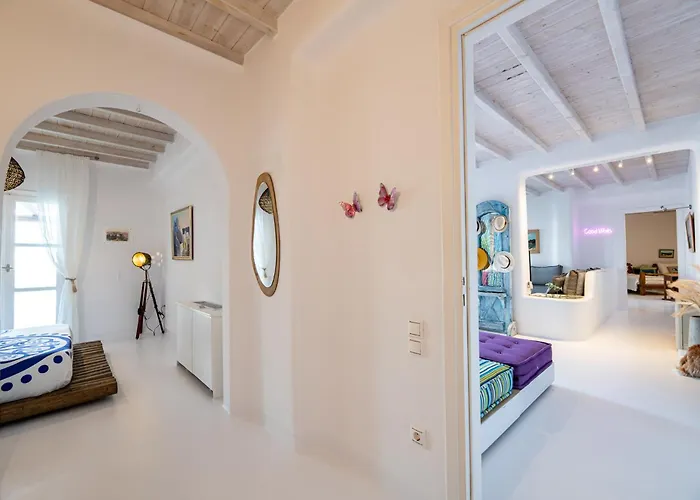 Melangio 6 Bedroom Villa Private Pool & Sea View - Aleomandra Mykonos Vila Agios Ioannis Diakoftis