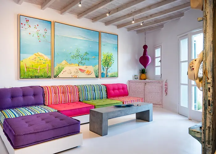 فيلة Melangio 6 Bedroom Private Pool & Sea View - Aleomandra Mykonos Agios Ioannis Diakoftis