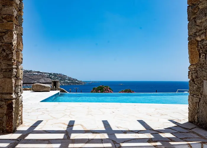 Melangio 6 Bedroom Villa Private Pool & Sea View - Aleomandra Mykonos Vila