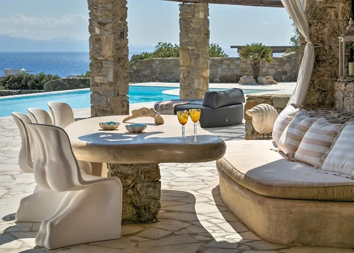 Melangio 6 Bedroom Private Pool & Sea View - Aleomandra Mykonos Agios Ioannis Diakoftis