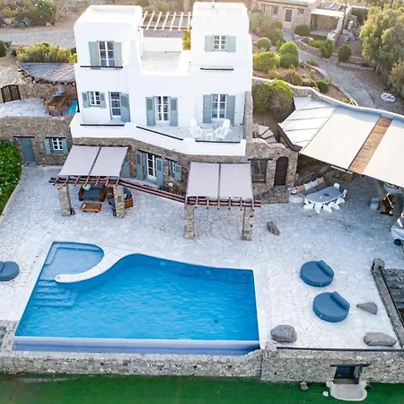 Willa Melangio 6 Bedroom Private Pool & Sea View - Aleomandra Mykonos