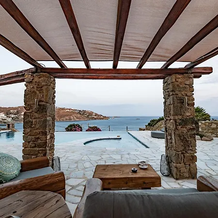 Melangio 6 Bedroom Private Pool & Sea View - Aleomandra Mykonos Willa Agios Ioannis Diakoftis