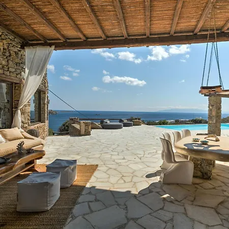 Melangio 6 Bedroom Private Pool & Sea View - Aleomandra Mykonos Willa Agios Ioannis Diakoftis