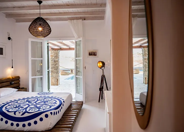 Willa Melangio 6 Bedroom Private Pool & Sea View - Aleomandra Mykonos Agios Ioannis Diakoftis
