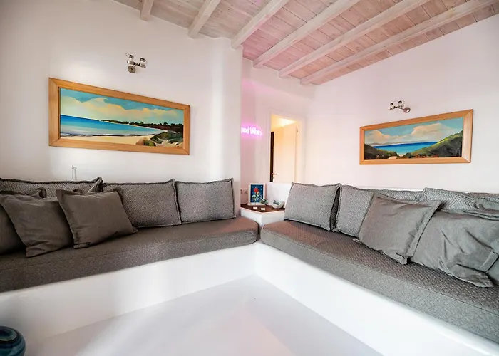 Melangio 6 Bedroom Private Pool & Sea View - Aleomandra Mykonos * Agios Ioannis Diakoftis