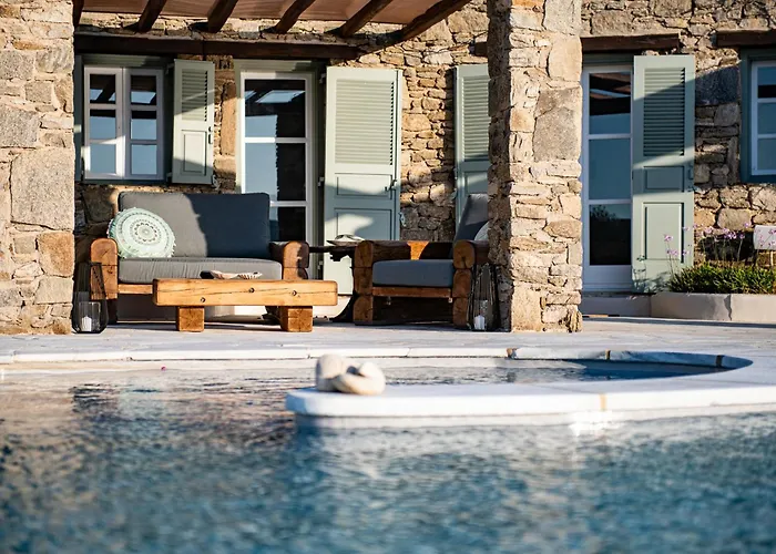 Melangio 6 Bedroom Private Pool & Sea View - Aleomandra Mykonos * Agios Ioannis Diakoftis