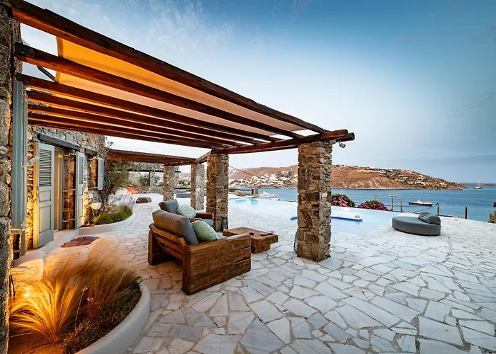 Willa Melangio 6 Bedroom Private Pool & Sea View - Aleomandra Mykonos *